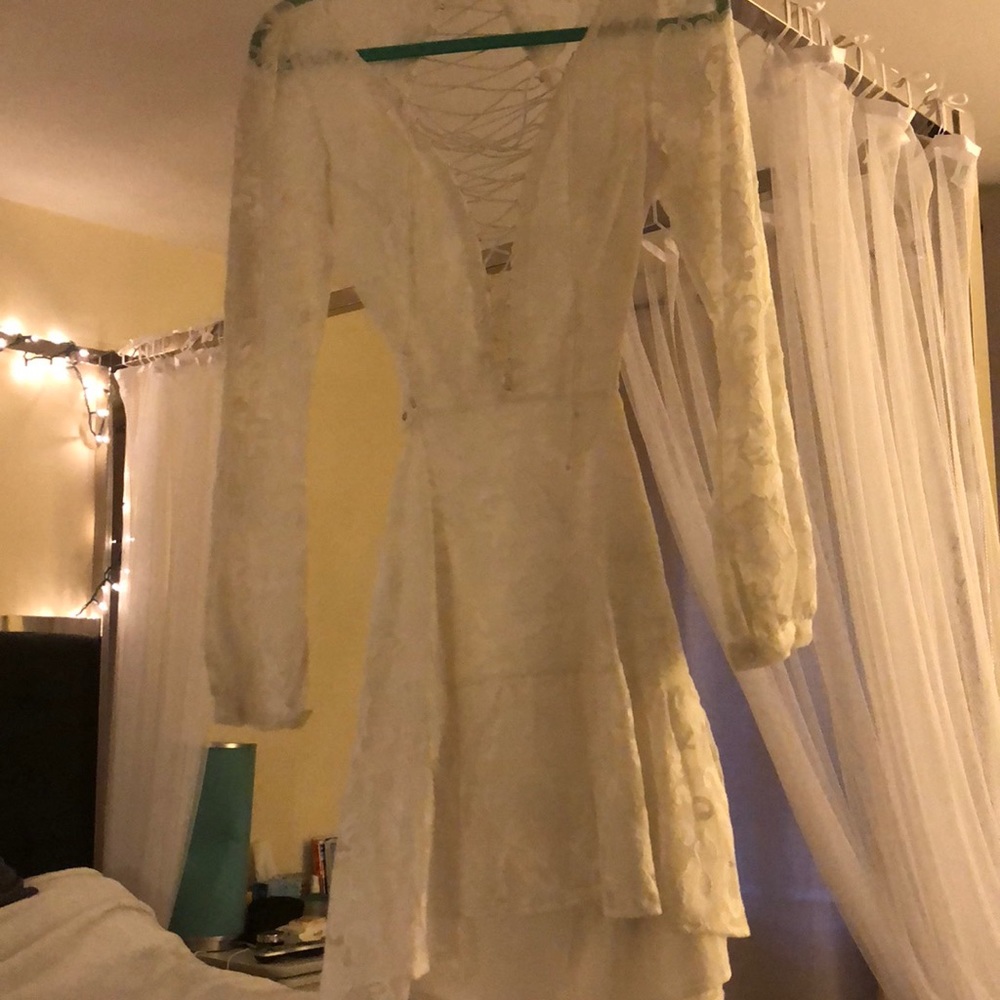 For love & lemons lace up dress - tags still on